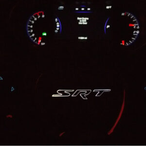 White SRT Backlit Airbag and Harness