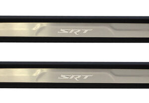 SRT8 Front Door Scuff Plates for 2011-2022 Grand Cherokee WK2