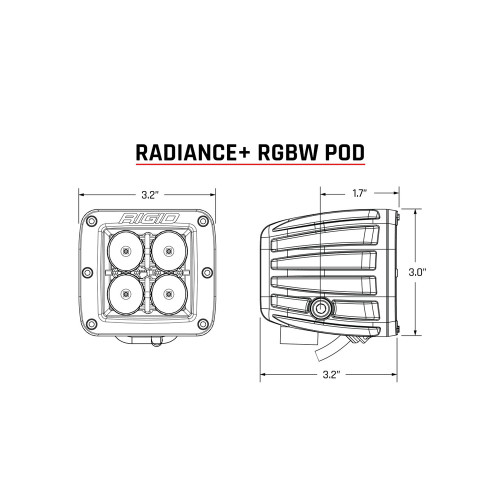 Rigid Industries Radiance Plus Pod RGBW Pair - Image 6