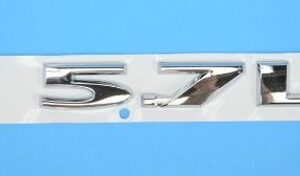 Chrome 5.7L Badge Decal