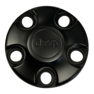 Mopar Black Steel Wheel Center Cap for 2018-2025 Wrangler JL & 2020-2025 Gladiator JT