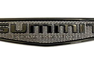 Mopar Black and Grey Summit Reserve Badge for the 2021-2025 Grand Cherokee L and 2022-2025 Grand Cherokee WL