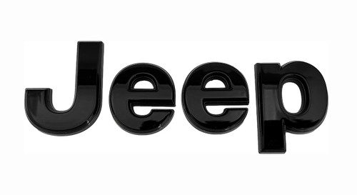 Gloss Black Jeep Liftgate Badge for the 2021-2025 Grand Cherokee L or 2022-2025 Grand Cherokee WL - Image 4