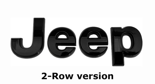 Gloss Black Jeep Liftgate Badge for the 2021-2025 Grand Cherokee L or 2022-2025 Grand Cherokee WL - Image 2