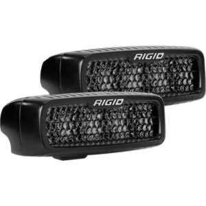 Rigid Industries SR-Q Series Pro Spot Diffused Midnight Surface Mount | Pair