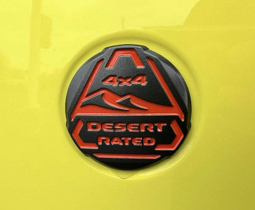 Mopar Desert Rated Badge for 2018-2025 Wrangler JL and 2020-2025 Gladiator JT