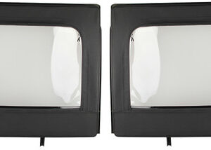 Mopar Rear Half Door Black Window Kit for 2007-2018 Wrangler JK