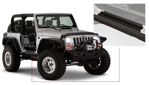 Bushwacker Trail Armor Rocker Panel & Sill Plate Pair for 2007-2018 Wrangler JK - Image 4