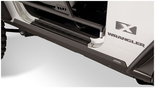 Bushwacker Trail Armor Rocker Panel & Sill Plate Pair for 2007-2018 Wrangler JK