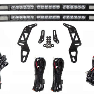 Diode Dynamics Bumper LED Light Bar with Two 30" Light Bars Kit for 2018-2025 Wrangler JL and 2020-2025 Gladiator JT