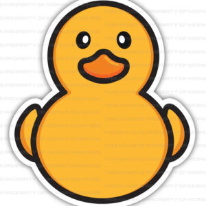 Jeep Duck Front Profile Plain Body Decal (Set of 2)