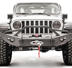 Fab Fours Lifestyle Winch Bumper for 2018-2025 Wrangler JL and 2020-2025 Gladiator JT