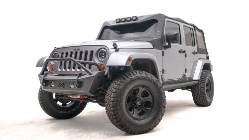 Fab Fours Stubby Bumper for 2007-2018 Wrangler JK - Image 4