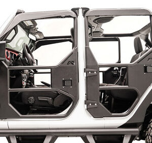 Fab Fours Rear Full Surround Tube Door for 2018-2025 Wrangler JL and 2020-2025 Gladiator JT