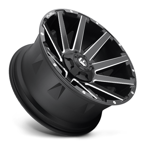 Fuel Off-Road Contra Matte Black & Milled Wheel for 2007-2020 JK/JL & 2020 Gladiator JT