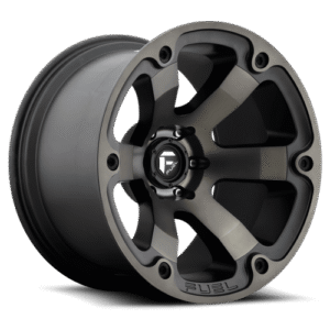 Fuel Off-Road D564 Beast Black & Machined w/ Dark Tint for 2007-2019 Wrangler JK/JL and 2020 Gladiator JT