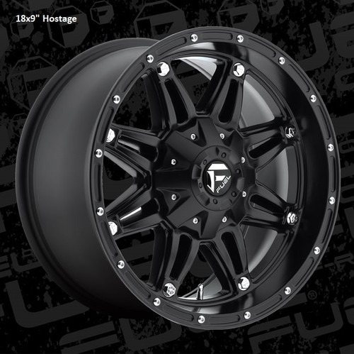 Fuel Off-Road D531 Hostage Matte Black Wheel for 2007-2019 Wrangler JK/JL and 2020 Gladiator JT - Image 3