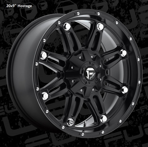 Fuel Off-Road D531 Hostage Matte Black Wheel for 2007-2019 Wrangler JK/JL and 2020 Gladiator JT - Image 5