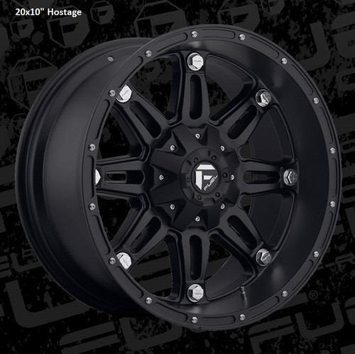 Fuel Off-Road D531 Hostage Matte Black Wheel for 2007-2019 Wrangler JK/JL and 2020 Gladiator JT - Image 7