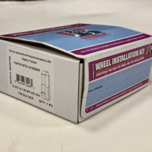 Gorilla Automotive Black 14mm x 1.50 Spline Style Lug Nuts with Lock kit for 2011-2022 Grand Cherokee WK2, 2021-2025 3-Row Grand Cherokee L, 2022-2025 2-Row Grand Cherokee WL and 2020-2025 Gladiator JT with Aftermarket Style Wheels (set of 20)
