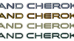 Mopar Grand Cherokee Badge Decal for 1999-2004 Grand Cherokee WJ