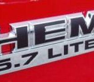 Mopar HEMI 5.7 LITER Badge Decal for 2005-2010 Grand Cherokee WK