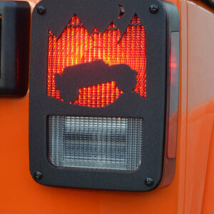 Jeep Wrangler Mountain Taillight Guards for 2007-2018 Wrangler JK