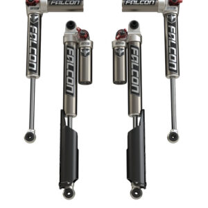 Teraflex Falcon SP2 3.3 Fast Adjust Piggyback 2"-4.5" Lift Front & Rear Shock Absorber Kit for 2018-2025 Wrangler JL