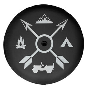 Mopar Camping Tire Cover for 2018-2025 Wrangler JL