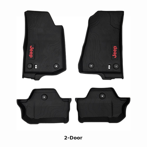 Mopar Slush Floor Mats for 2018-2025 Wrangler JL