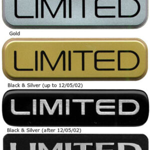Mopar Limited Badge Decal for 1999-2004 Grand Cherokee WJ and 2002-2004 Liberty KJ