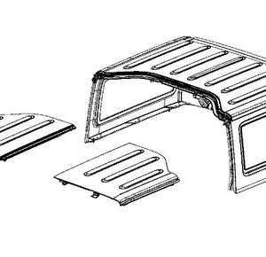Mopar Factory Hard Top for 2007-2018 Wrangler JK