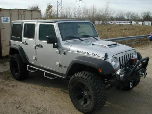 N-Fab Wheel to Wheel Nerf Step System in Textured Black for 2007-2018 Wrangler JK