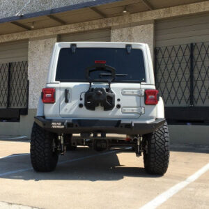 Road Armor Stealth Full Width Rear Bumper in Texture Black for 2018-2023 Wrangler JL