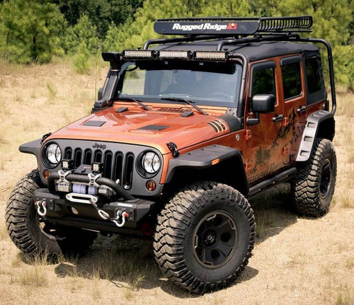 Rugged Ridge Hurricane Flat Fender Flare Kit for 2007-2018 Wrangler JK