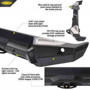 Smittybilt XRC Gen II Rear Bumper for 2018-2025 Wrangler JL