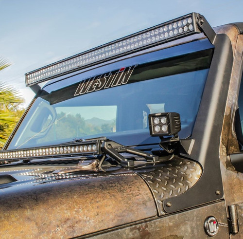 Westin Automotive Snyper 50" Full Pillar LED Light Bar Mount for 2018-2025 Wrangler JL and 2020-2025 Gladiator JT