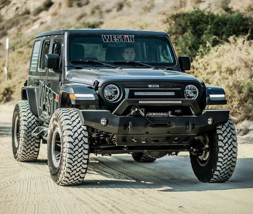 Westin Automotive WJ2 Full Width Front Bumper with LED Light Bar Mount for 2007-2025 Wrangler JK/JL and 2020-2025 Gladiator JT - Image 2