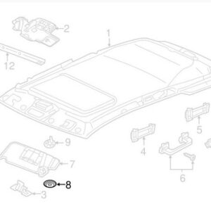 Mopar Visor Bracket Cover for 2011-2022 Grand Cherokee WK2