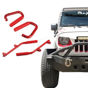 Xprite Red Front and Rear Grab Handles for 2007-2017 Wrangler JK