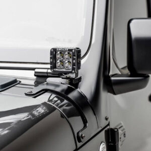 Zroadz Front Roof 50" LED Light Bar and 2 3" LED Pod Lights Bracket for 2018-2025 Wrangler JL and 2020-2025 Gladiator JT