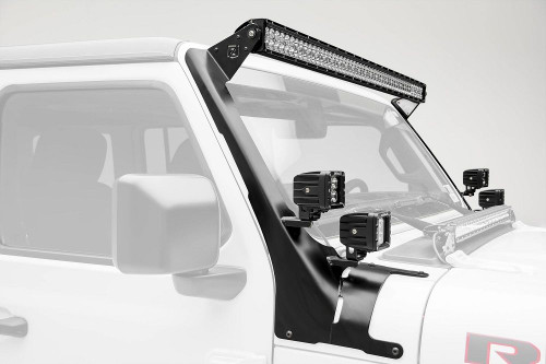 Zroadz Front Roof 50" LED Light Bar and 4 3" LED Pod Lights Bracket for 2018-2025 Wrangler JL* and 2020-2025 Gladiator JT* - Image 4