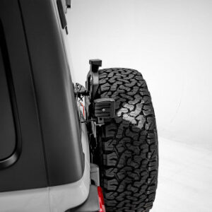 Zroadz Rear Tire Carrier 2 3" LED Pod Lights Bracket for 2018-2025 Wrangler JL